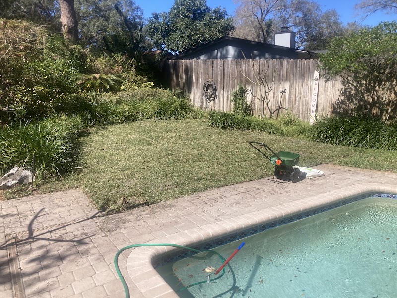 David's lawn care at work